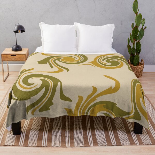 Item preview, Beige, Gold, and Olive Green Swirl Pattern designed and sold by Owcomm.