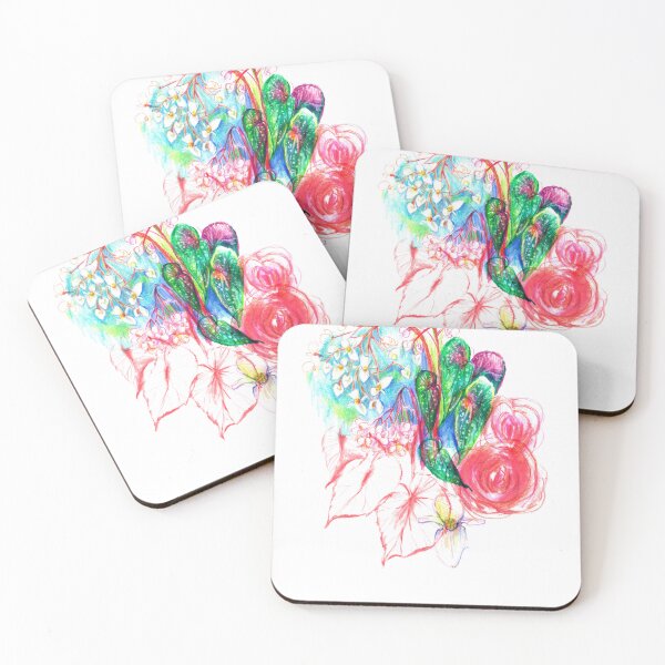 Item preview, Begonia flower artistic collage designed and sold by bokasin.