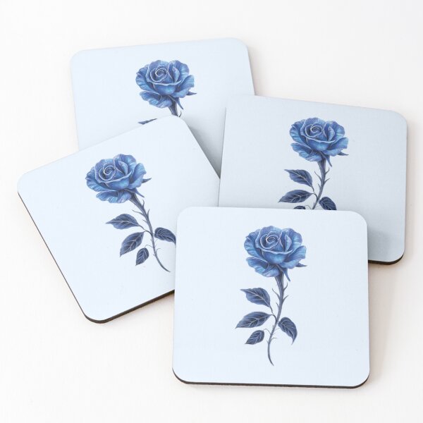 Item preview, Elegant Realistic Blue Rose Botanical Illustration designed and sold by Scarlet Swan.
