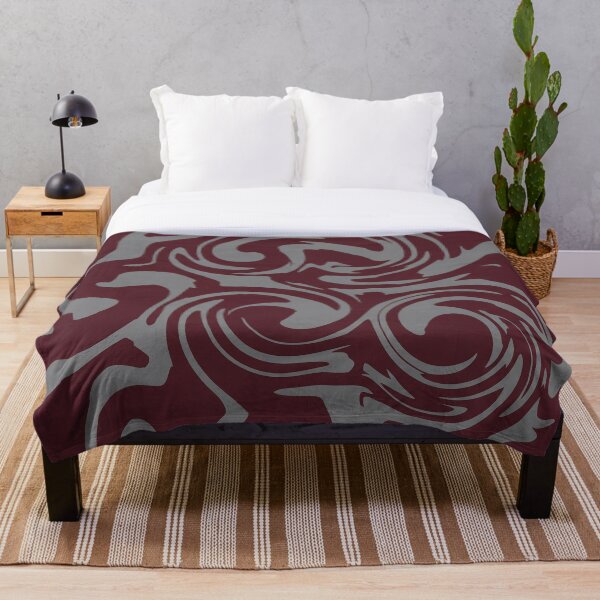 Item preview, Burgundy and Gray Marble Swirl designed and sold by Owcomm.