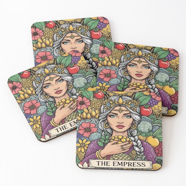 Item preview, Boho Illustration of The Empress - Fertility and Abundance Tarot Card designed and sold by  Ojo de Lilith.