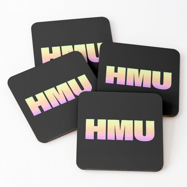 Item preview, HMU - Hit Me Up in Bold Neon Gradient designed and sold by Memes N Lore .