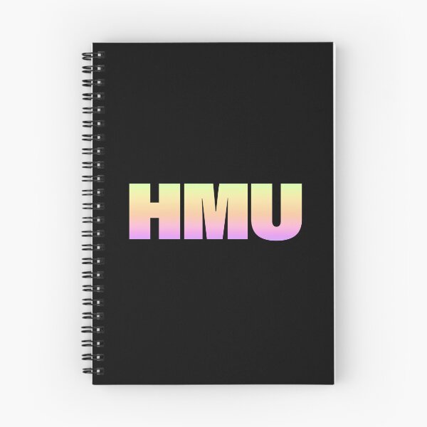 Item preview, HMU - Hit Me Up in Bold Neon Gradient designed and sold by Memes N Lore .