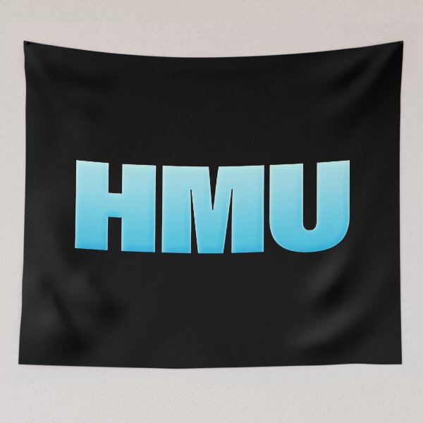 Item preview, HMU - Hit Me Up in Bold Cool Blue designed and sold by Memes N Lore .