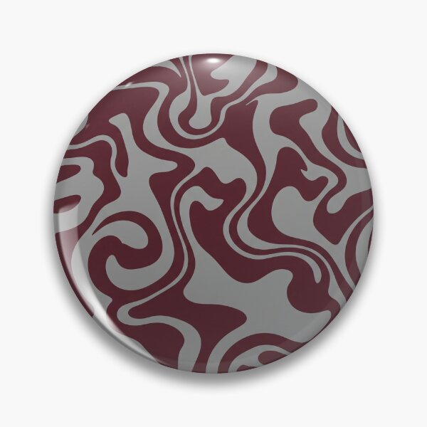 Item preview, Maroon and Silver Gray Groovy Swirl designed and sold by Owcomm.