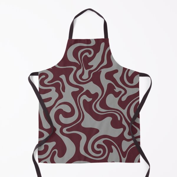Item preview, Maroon and Silver Gray Groovy Swirl designed and sold by Owcomm.
