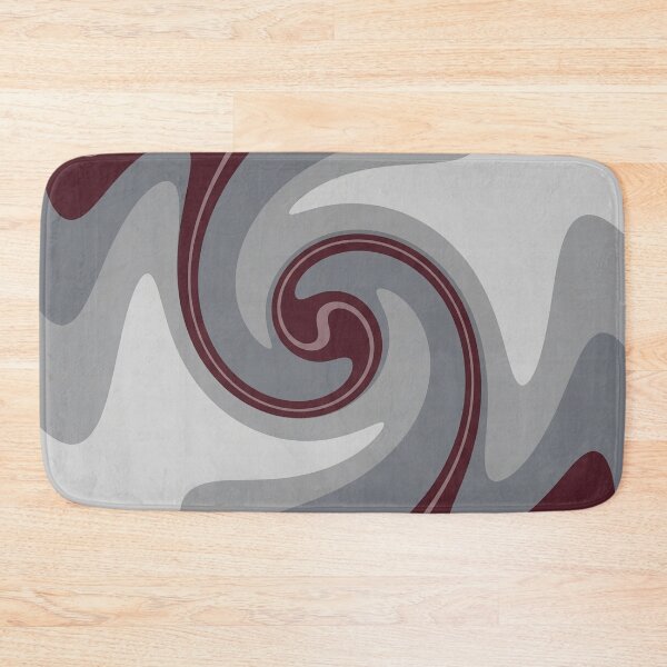 Item preview, Maroon, Silver, and Gray Wavy Swirl designed and sold by Owcomm.