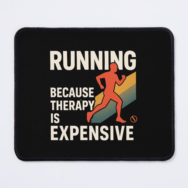 Item preview, Running Because Therapy Is Expensive – Motivational Running Quote designed and sold by Meandmyshop.