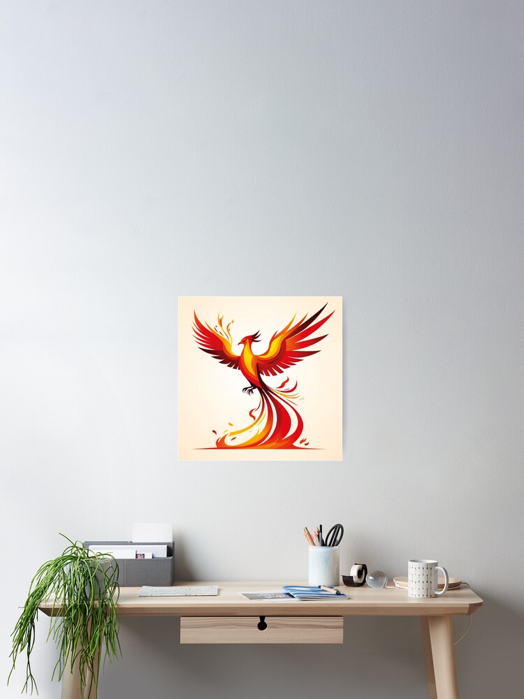Thumbnail 2 of 3, Poster, Phoenix Bird designed and sold by MiraPixels.