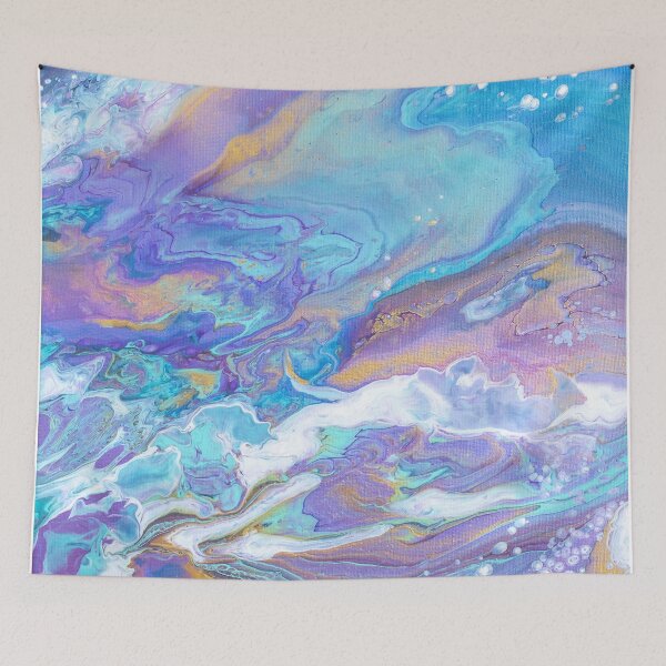 Item preview, Inky Blue Abstract Art designed and sold by aprilbernphoto.