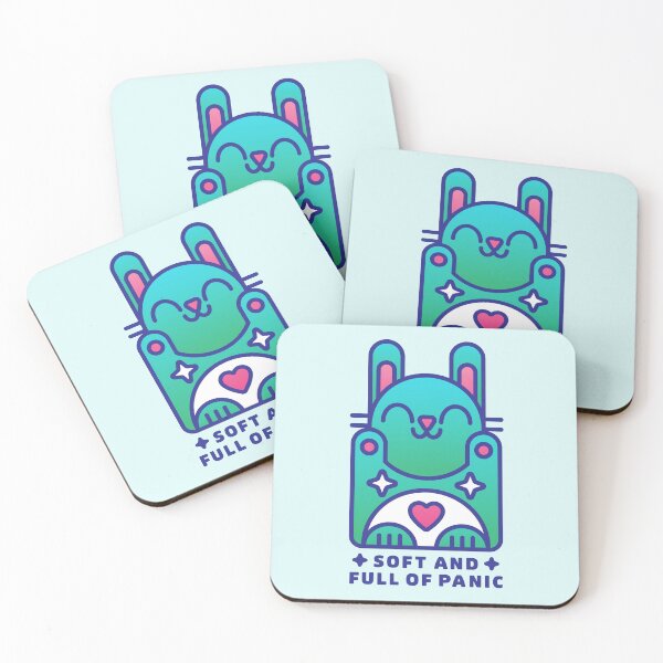 Item preview, Soft and Full of Panic Bunny - Anxiety Aesthetic Design designed and sold by musingtreeart.
