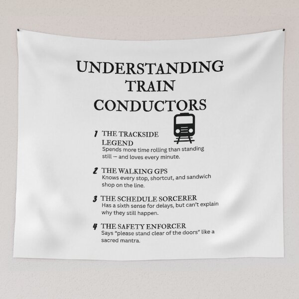 Item preview, Understanding Train Conductors – Funny Life on the Rails Definitions designed and sold by PsyFlow35.