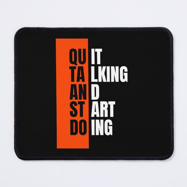 Item preview, Quit Talking Start Doing Motivational Quote designed and sold by bravo200.
