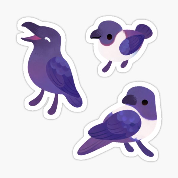Item preview, Happy crows - dark designed and sold by pikaole.