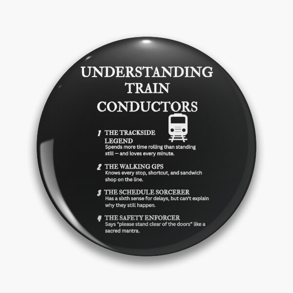 Item preview, Understanding Train Conductors – Funny Life on the Rails Definitions – Black designed and sold by PsyFlow35.