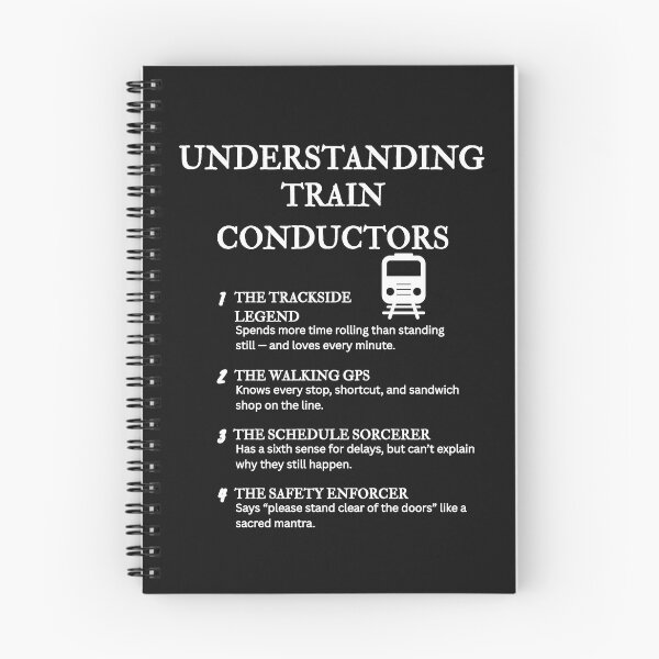 Item preview, Understanding Train Conductors – Funny Life on the Rails Definitions – Black designed and sold by PsyFlow35.