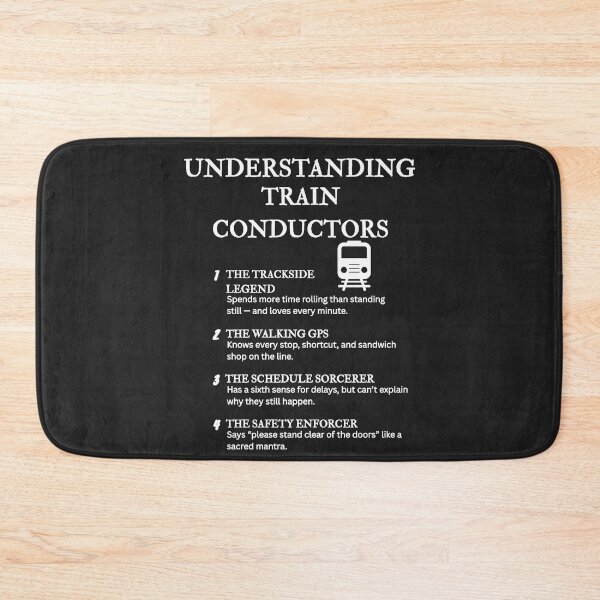 Item preview, Understanding Train Conductors – Funny Life on the Rails Definitions – Black designed and sold by PsyFlow35.