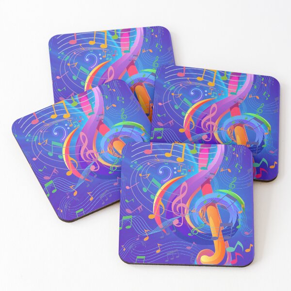 Item preview, Music Everywhere In A Vibrant Colorful Treble Original Graphic Artwork designed and sold by BrightrDayMusicArt.