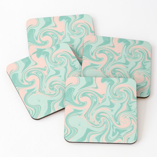 Item preview, Pastel Teal and Pink Marble Swirl designed and sold by Owcomm.