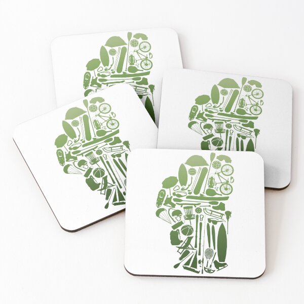 Item preview, Lake Tahoe Sports - Forest Greens designed and sold by tahoekerri.
