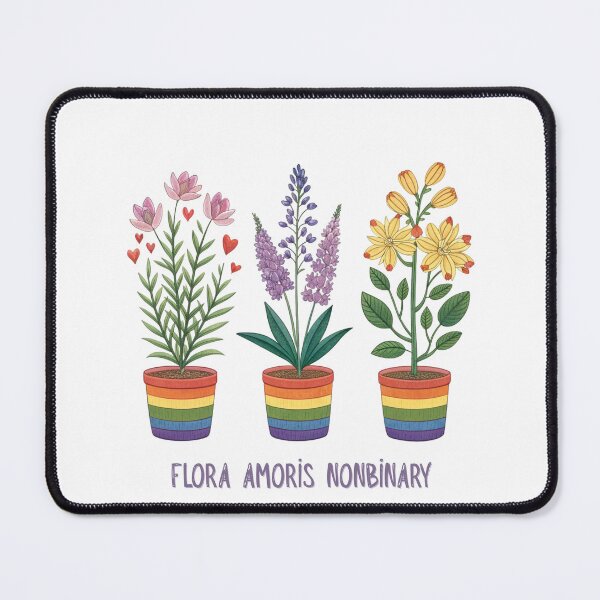 Item preview, Flora Amoris Nonbinary - Pride Flowers in Rainbow Pots (Pride Month Special Edition) designed and sold by asliberry.