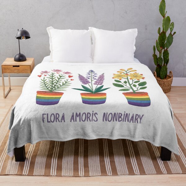 Item preview, Flora Amoris Nonbinary - Pride Flowers in Rainbow Pots (Pride Month Special Edition) designed and sold by asliberry.