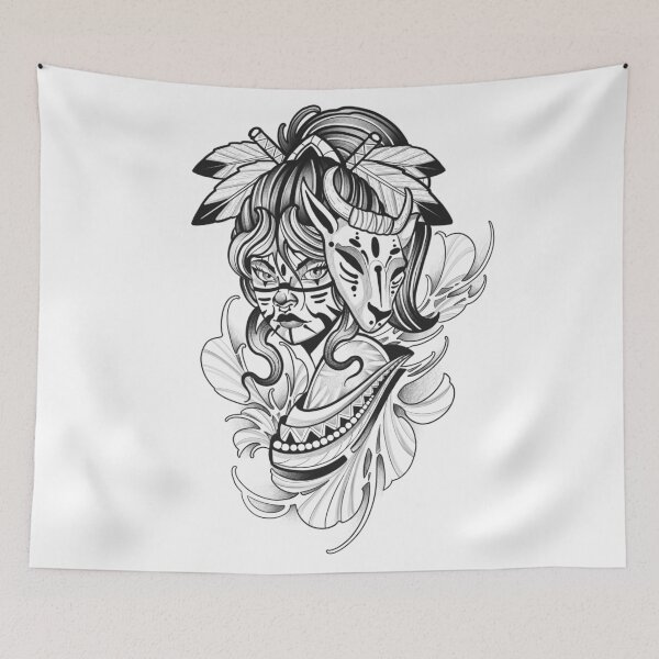 Item preview, Native American woman designed and sold by 7Delamancha.