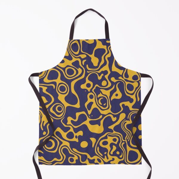 Item preview, Gold and Indigo Organic Pattern designed and sold by Owcomm.