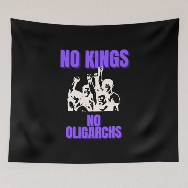 Item preview, no kings no oligarchs designed and sold by TEEJAMBOREE.