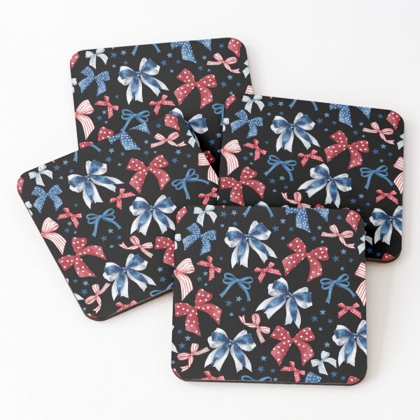 Item preview, Retro American Flag Preppy Coquette Bow Patriotic 4th Of July Pattern designed and sold by ROOFY-HK.