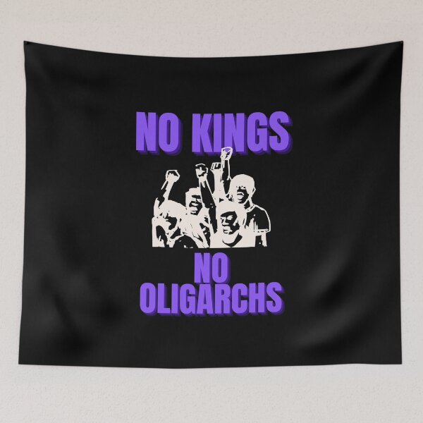 Item preview, no kings no oligarchs designed and sold by TEEJAMBOREE.