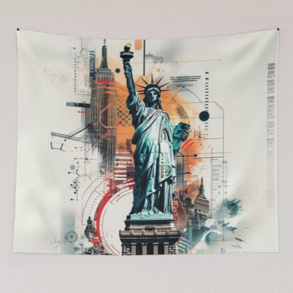 Item preview, Estátua da liberdade  art designed and sold by FashionMachine.