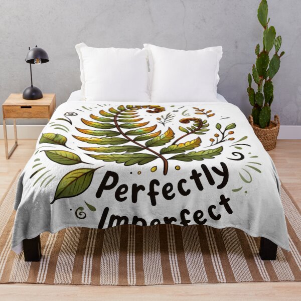 Item preview, Perfectly Imperfect | Botanical Fern Self-Love Digital Art 2025 designed and sold by AnnDesignStudio.
