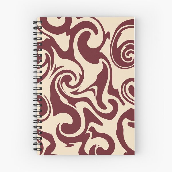 Item preview, Cream and Maroon Swirl Pattern designed and sold by Owcomm.