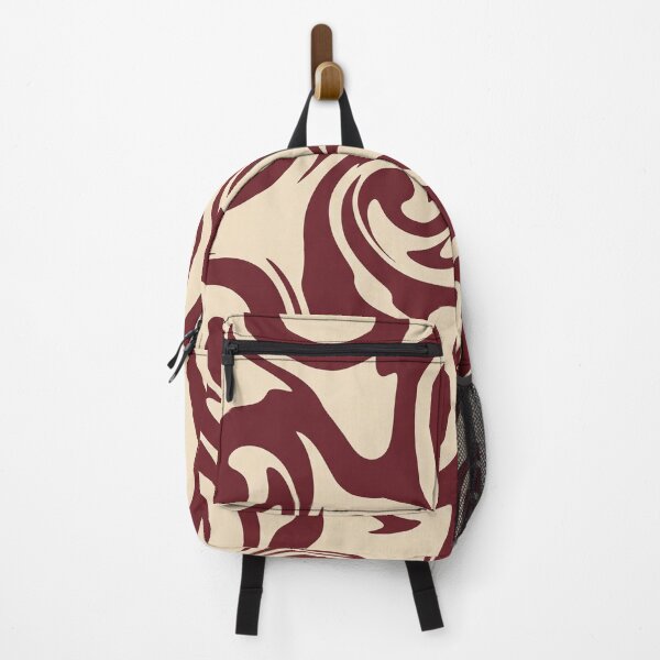 Item preview, Cream and Maroon Swirl Pattern designed and sold by Owcomm.