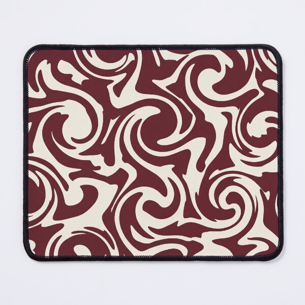 Item preview, Cream and Maroon Swirl Pattern designed and sold by Owcomm.