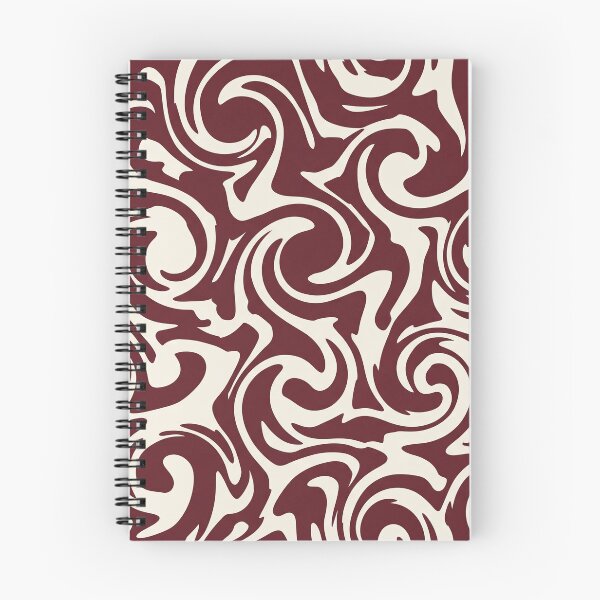 Item preview, Cream and Maroon Swirl Pattern designed and sold by Owcomm.