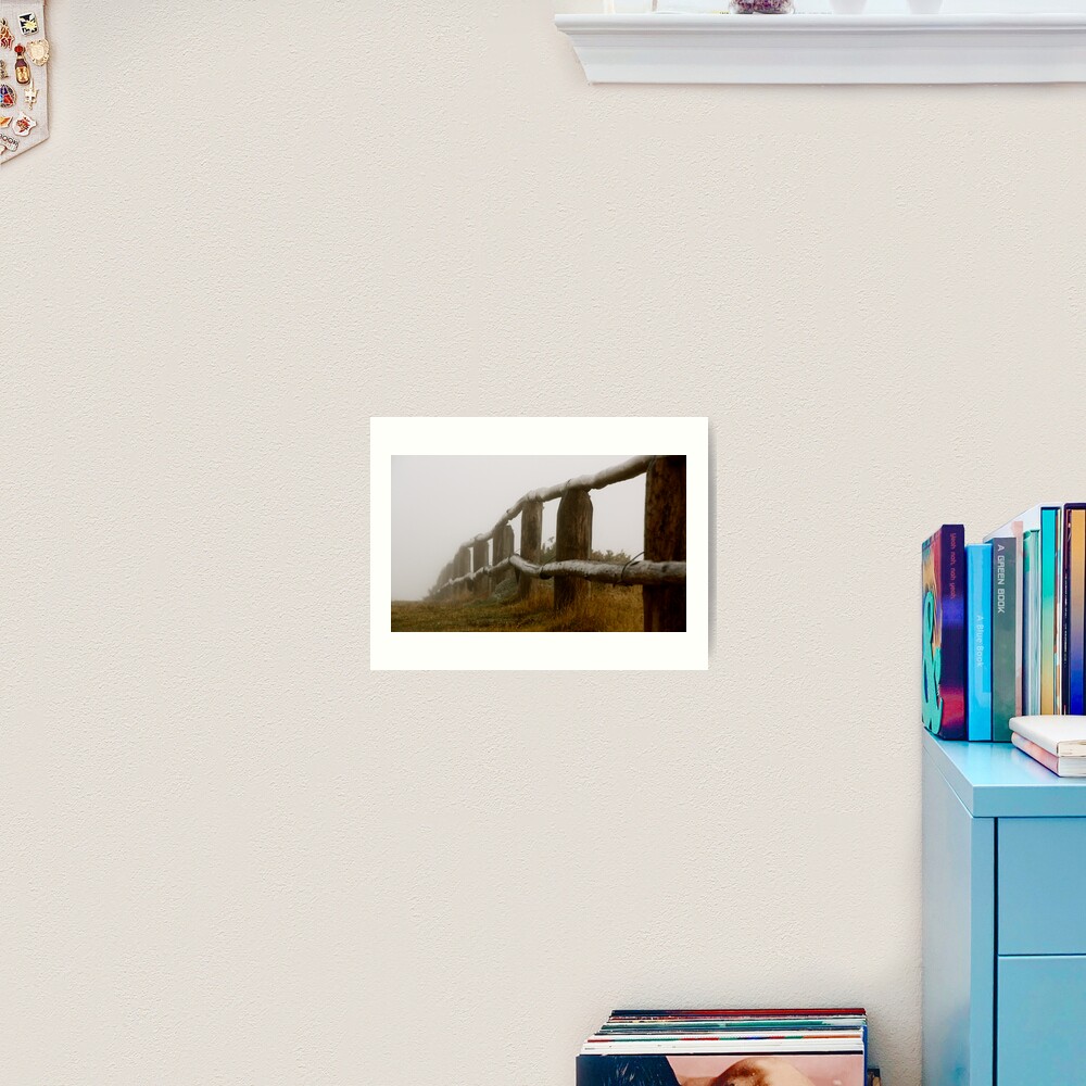 Fencing Away Art Print