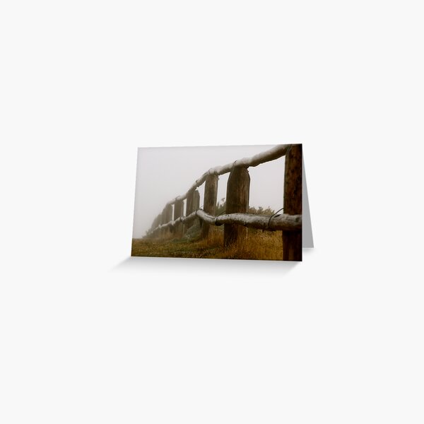 Fencing Away Greeting Card