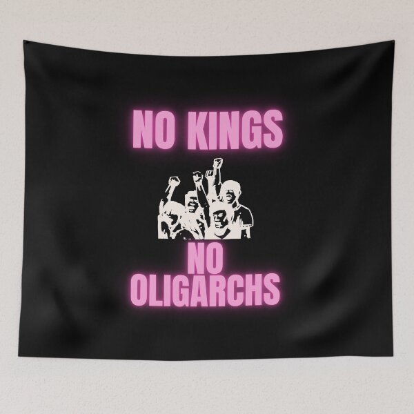 Item preview, no kings no oligarchs designed and sold by TEEJAMBOREE.