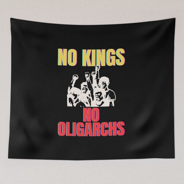 Item preview, no kings no oligarchs designed and sold by TEEJAMBOREE.
