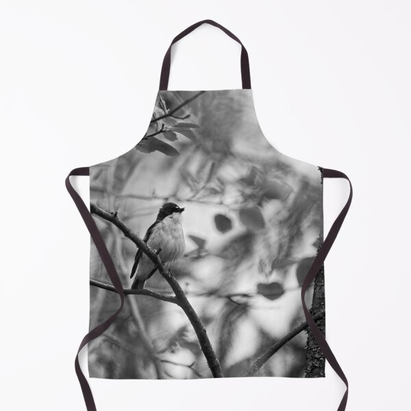 Item preview, In the wind. European pied flycatcher bw designed and sold by Jouko Lehto Photography.