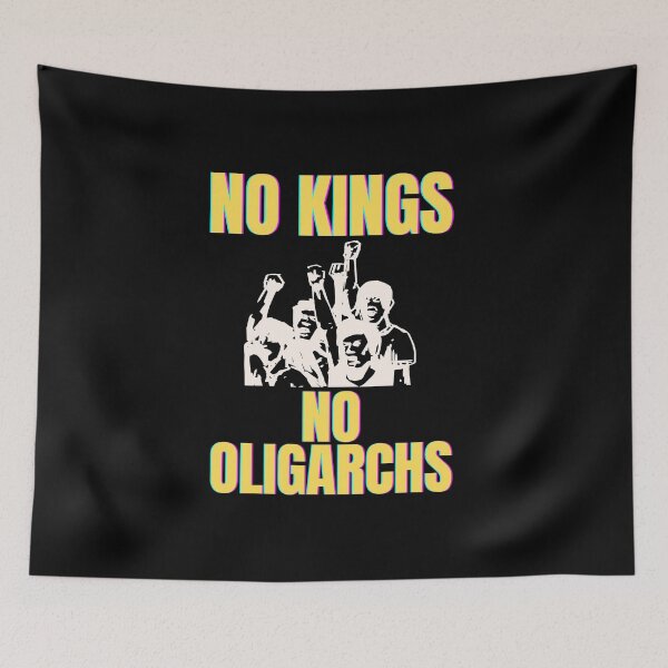Item preview, no kings no oligarchs designed and sold by TEEJAMBOREE.