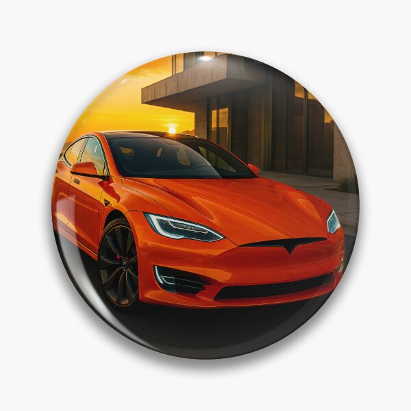 Item preview, Sleek Electric Sports Car Cruising By Ocean During Golden Hour designed and sold by RevUpDesign.