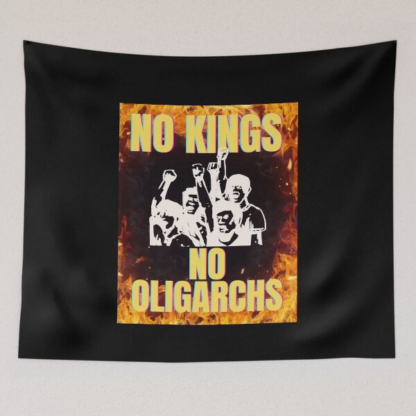 Item preview, no kings no oligarchs designed and sold by TEEJAMBOREE.