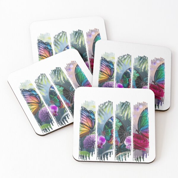 Item preview, Vibrant Tropical Butterflies in Brushstroke designed and sold by shogan712.