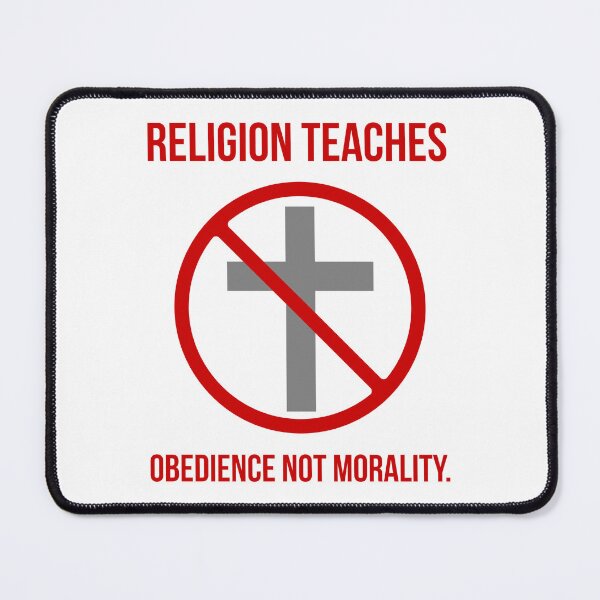 Item preview, Religion teaches obedience not morality.  designed and sold by Rachel the Artist .
