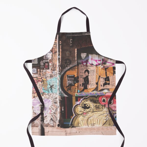 Item preview, London, England I Shoreditch's colorful brick wall with street art and creative design graffiti mural at sunrise light on a Londoner street with an industrial aesthetic urban ambience cityscape designed and sold by Julie Travel Photography.