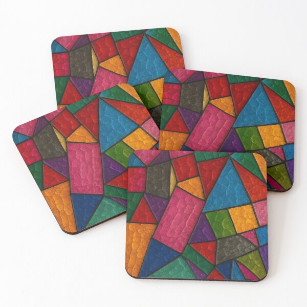 Item preview, Stained Glass Style Geometric Abstract  designed and sold by Pacika.