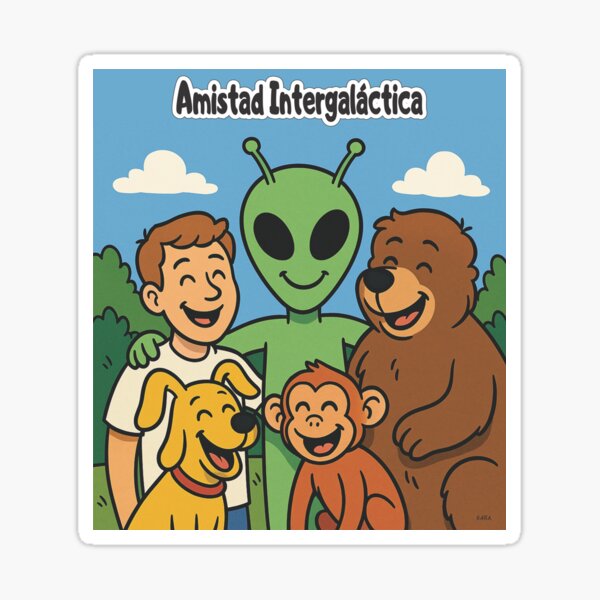 Item preview, “Friendship has no borders… or planets! ??❤️” designed and sold by GARAPROMOCIONES.